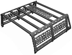 Rack de Caçamba Bed Rack Em Aço e Alumínio Com 3 Bandejas Para HILUX 2016 Em Diante