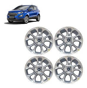 Jogo 4 Rodas Liga Leve Aro 17 Prata Original Ford Ecosport GN151007F1B
