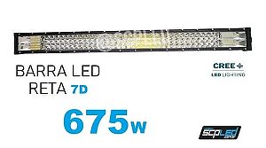 Barra Led Reta 783w 52" Polegadas 7D Cree