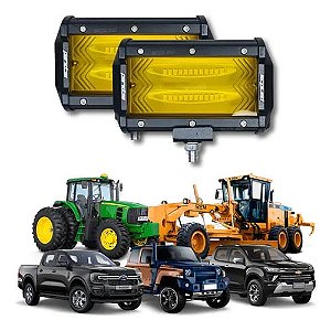 Farol Milha Neblina 72w Amarelo Super Foco Lançamento 3000k