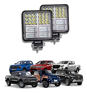 PAR FAROL DE MILHA QUADRADO COM DRL 126W SCP-1126S