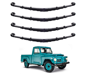 Kit Feixe De Mola Pick Up F 75 Ford Willys