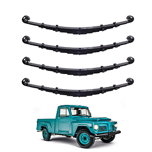 Kit Feixe De Mola Pick Up F75 Ford / Willys (Dianteira/Tarseira)
