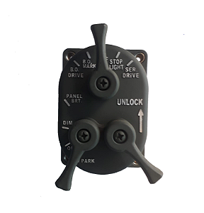 INTERRUPTOR DE LUZ  3 ALAVANCAS HUMVEE MILITAR  M998 M35