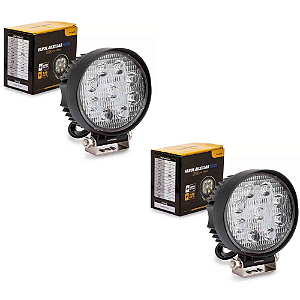 Farol Auxiliar TARPONN Redondo 9 LEDs 27W 9~60v  Azul -Par