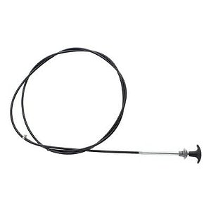 Cabo acionador da fechadura do capô C/botão F75 - Rural Ford /Willys - Itamaraty - Aero Willys