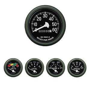 Conjunto 5 Medidores Humvee HMMWV Olive Drab Mil-Spec 24V
