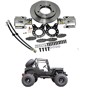 Kit Freio a Disco Traseiro Com Freio de Mão Jeep F75 Ford / Willys