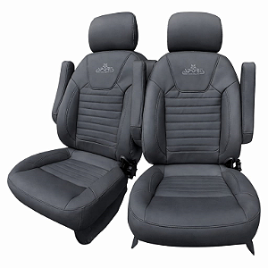 Banco Automotivo Reclinável C-evo para Motorhome Cor-Preta