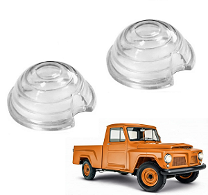 LENTE DE VIDRO DA LANTERNA DIANTEIRA PICK-UP F75 FORD / WILLYS