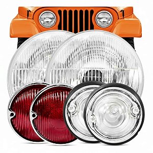KIT DE ILUMINAÇÃO JEEP WILLYS / FORD CJ5