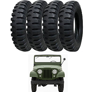Pneu Militar AT06 Pirelli Anteo 650 x 16 Jeep Willys / Ford - Jogo 4 Pneus