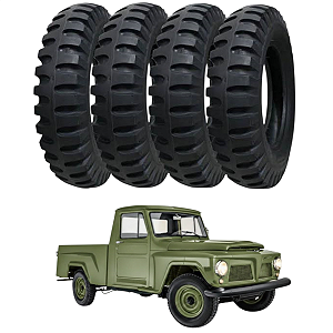 Pneu Militar AT06 Pirelli Anteo 650 x 16 F75 Willys / Ford - Jogo 4 Pneus