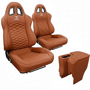 BANCO PARA TROLLER RALLYE DESIGN STRADALE EM COURVIN (PAR) + CONSOLE CARAMELO