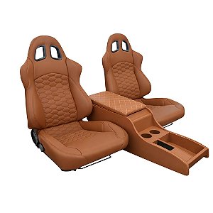 BANCO PARA LAND ROVER DEFENDER RALLYE DESIGN STRADALE EM COURVIN (PAR) + CONSOLE CARAMELO