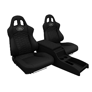 BANCO PARA LAND ROVER DEFENDER RALLYE DESIGN STRADALE EM COURVIN (PAR) + CONSOLE PRETO