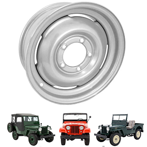 Roda Original Jeep Ford / Willys Cj2a Cj3a Cj3b Cj5 16x6
