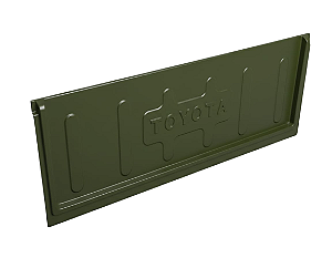 TAMPA TRASEIRA TOYOTA BANDEIRANTE JIPE LONA EM FIBRA