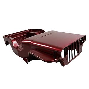 Carroceria em Fibra para Jeep Willys CJ2A - Vinho