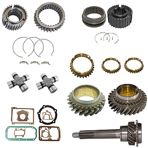 Kit Parcial Cambio 3 Marchas Sincronizado Jeep Ford Willys Rural F75