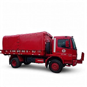 Capota Lona Mercedes Atego 1725 Bombeiros Resgate Vermelha Impermeavel