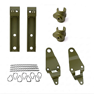 Kit Suporte do Cajado Jeep Willys MB - Padrão Original de Fábrica
