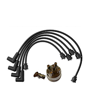Kit de Ignição Premium para Jeep Willys: Cabos MVK-1081 + Tampa A-1655 + Rotor A-1658