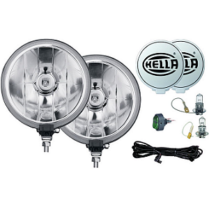 Kit de Farol de Milha Auxiliar HELLA 500FF Original (Porsche, Fusca e Clássicos)