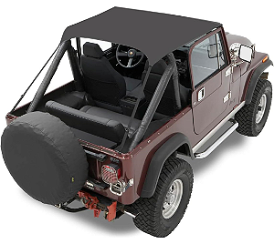 Capota Toldo Traditional Bikini® Bestop USA – Jeep Willys / Ford CJ5 – Preta