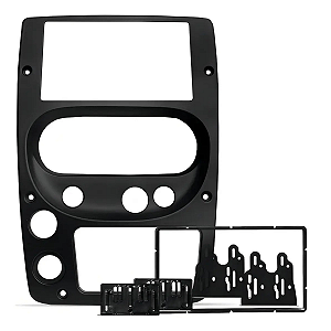Moldura Painel Troller 2009 a 2013 7 Polegadas 2 DIN Preto