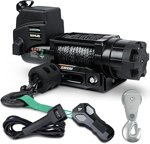Guincho Elétrico Zostra 12V 2721 kg com Cabo Sintético – Para ATV, UTV, Barcos e Off-Road