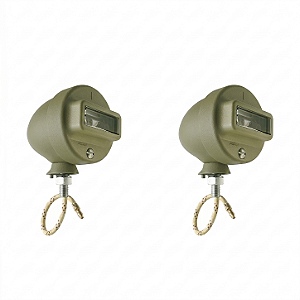 Lanterna Blackout Torpedo Dianteira Jeep Ford GPW - (Par) - M.V. Spare
