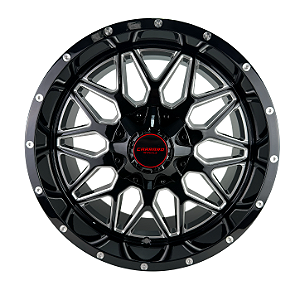 Jogo de Rodas Carraro Davie Black Milling – Aro 18x9 (6x139,7) Offset 0