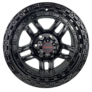 Jogo de Rodas Carraro Prescott Black - Aro 17x9 (6x139.7) ET-12 (4 Unidades)
