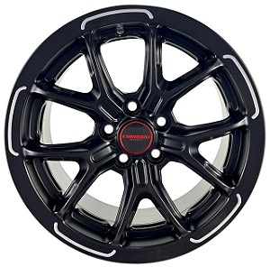 Jogo de Rodas Carraro Meihan Black Diamond Aro 15x7 5x100 ET32