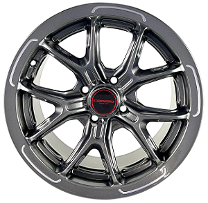 Jogo de Rodas Carraro Meihan Grey Acetinado (Aro 15x7 / Furação 5x100)