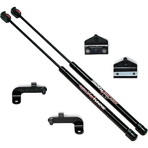 Sistema de Amortecedores de Capô Redline Tuning QuickLIFT Plus para Jeep Wrangler JL (2018+) – Black Edition