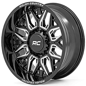 Roda Rough Country 86 Series 20x10 (Furação 6x135) - Preto Brilhante