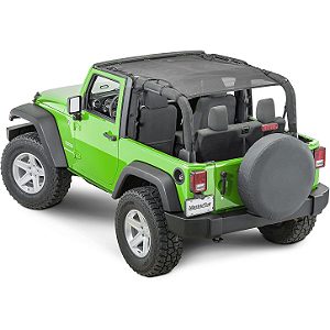 Toldo Capota Protetor Solar de Malha MasterTop Jeep Wrangler JK- Preto