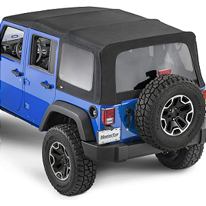 Lona de Substituição Premium MasterTop para Capota Soft Top – Jeep Wrangler JKU 4 Portas (2010-2018)
