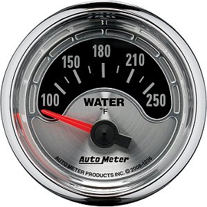 Marcador de Temperatura da Água Auto Meter American Muscle 2-1/16" | 100-250 °F