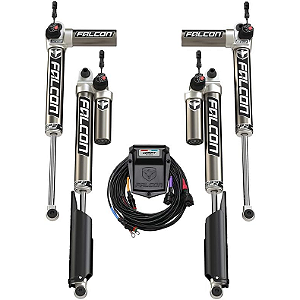 Kit de Amortecedores Falcon SP2 3.5 aDAPT e-Adjust Piggyback para Jeep Wrangler JL 4 Portas (Elevação de 5 a 11,4 cm / 2" a 4,5")