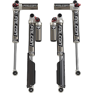 Kit de Amortecedores Falcon SP2 3.3 Fast Adjust Piggyback para Jeep Gladiator JT – Jogo Completo (Elevação de 8,9 a 11,4 cm / 3.5" a 4.5")