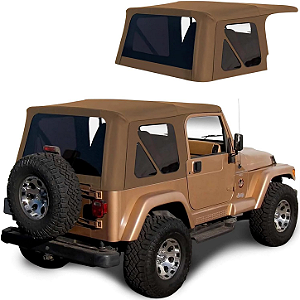 Capota de Lona de Reposição Sierra Offroad Premium – Jeep Wrangler TJ (1997-2006) – Cor: Spice