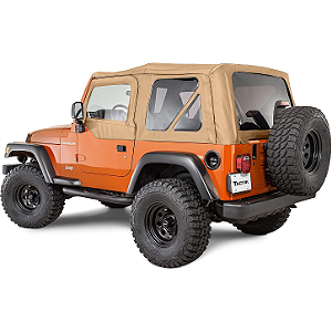 Capota de Reposição Soft Top TACTIK (Apenas Tecido) – Spice Denim / Bege (Jeep Wrangler TJ | 1997 a 2006)