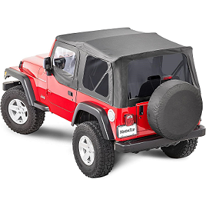 Capota de Lona de Substituição MasterTop com Películas de Porta – Black Diamond (Jeep Wrangler TJ 1997-2006)
