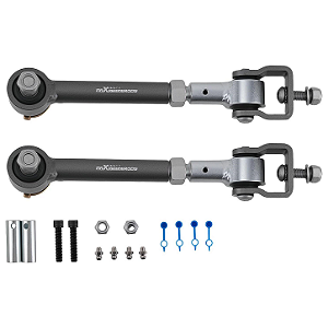 Par de Bielas de Barra Estabilizadora Dianteiras maXpeedingrods com Sistema de Desconexão Rápida (Quick Disconnects) - Para Jeep Wrangler TJ / Cherokee XJ (Lift de 2.5" a 6")