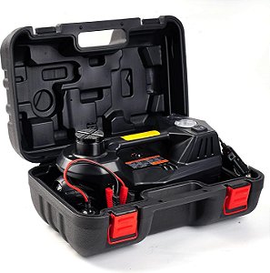 Macaco Hidráulico Elétrico Automotivo 5 Toneladas 12V – Função 3 em 1 com Bomba de Encurvamento/Calibrador Embutido e Lanterna LED (Preto)