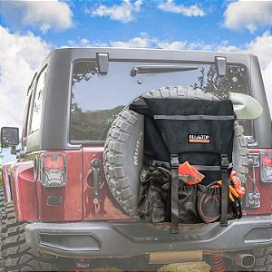 Bolsa Organizadora e Saco de Lixo para Pneu Sobressalente ALL-TOP – Modelo Heavy-Duty para Jipes, Caminhonetes e SUVs (Preto)