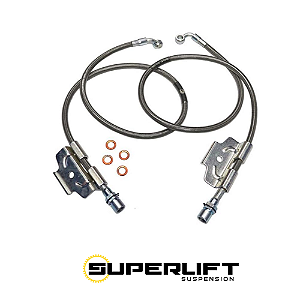 Par de Mangueiras de Freio Dianteiras Estendidas Superlift Bulletproof (Cód. 91600) – Para Dodge Ram 2500 e 3500 4WD (2003 a 2013) com Kit de Lift de 4" a 6"
